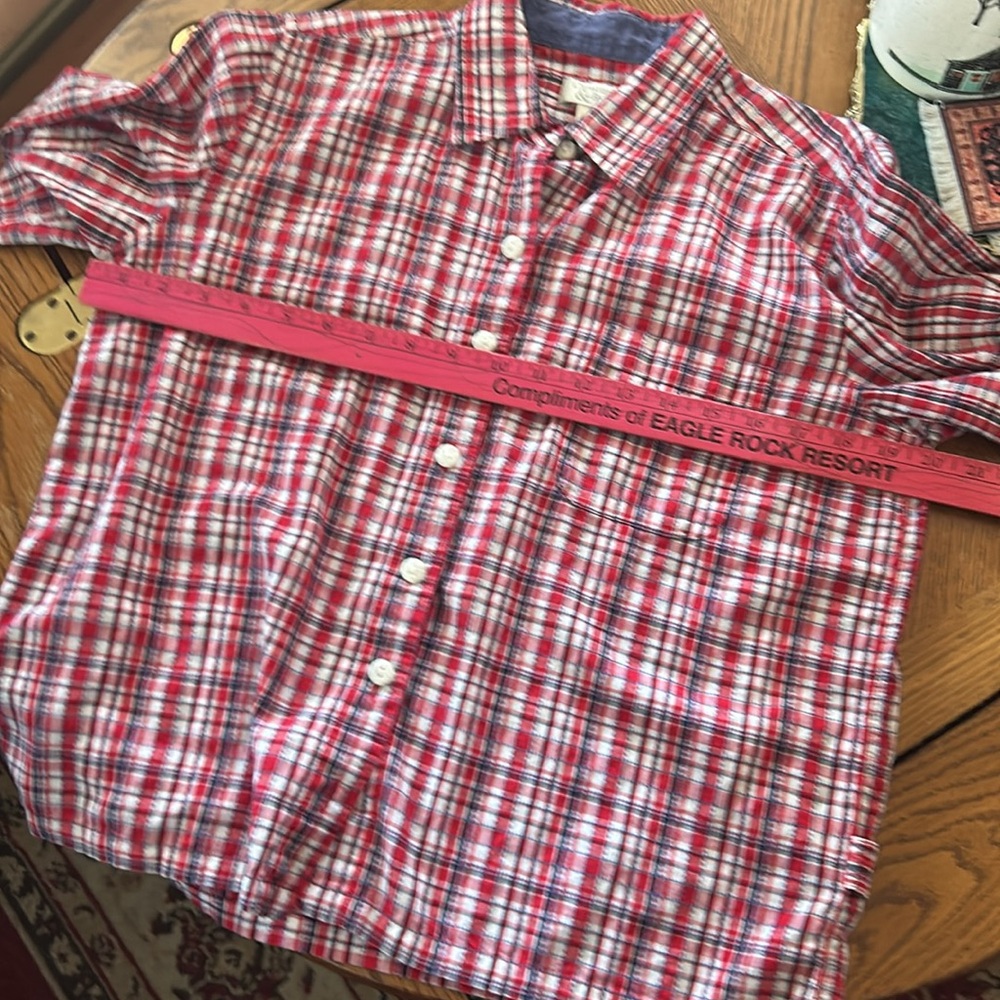 Red, White and Blue Plaid Shirt - Picture 11 of 16